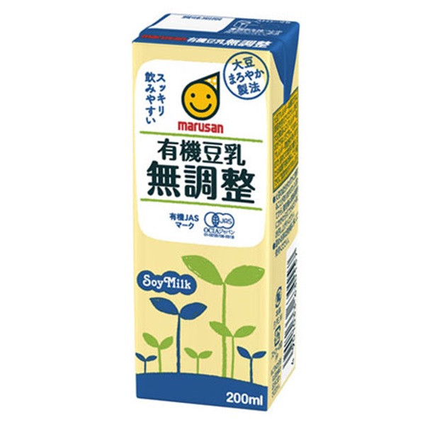 【常温】有機豆乳無調整　200ml×24P