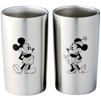 ステンレス真空タンブラーセット300ml(ミッキー＆ミニー)