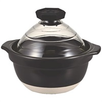 フタがガラスのご飯釜(2～3合炊き)