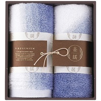 フェイス・ウォッシュタオルセット ブルー