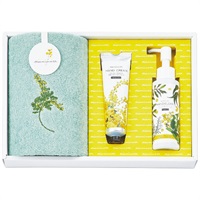 フェイスタオル＆コスメセット グリーン