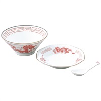 レトロ中華 ラーメンチャーハン 赤