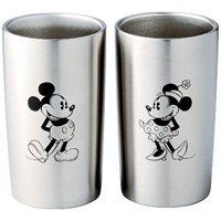 ステンレス真空タンブラーセット300ml(ミッキー＆ミニー)